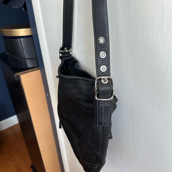 Coach Black Leather Handbag - Picture 2 of 7